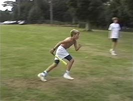 Daniel plays cricket outside the Sandringham estate